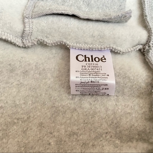 CHLOÉ kids logo trim hoodie and sweatpants. 3T - Picture 6 of 13